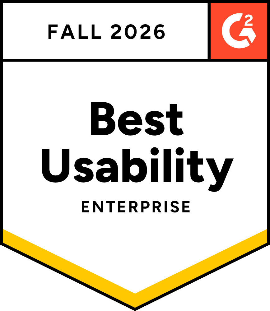 G2 Best Usability Enterprise badge